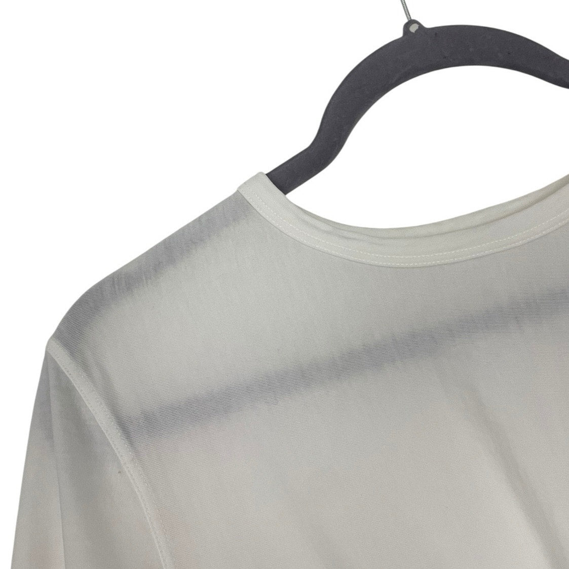 Lululemon Athletica White Short Sleeve Faux Wrap Top
