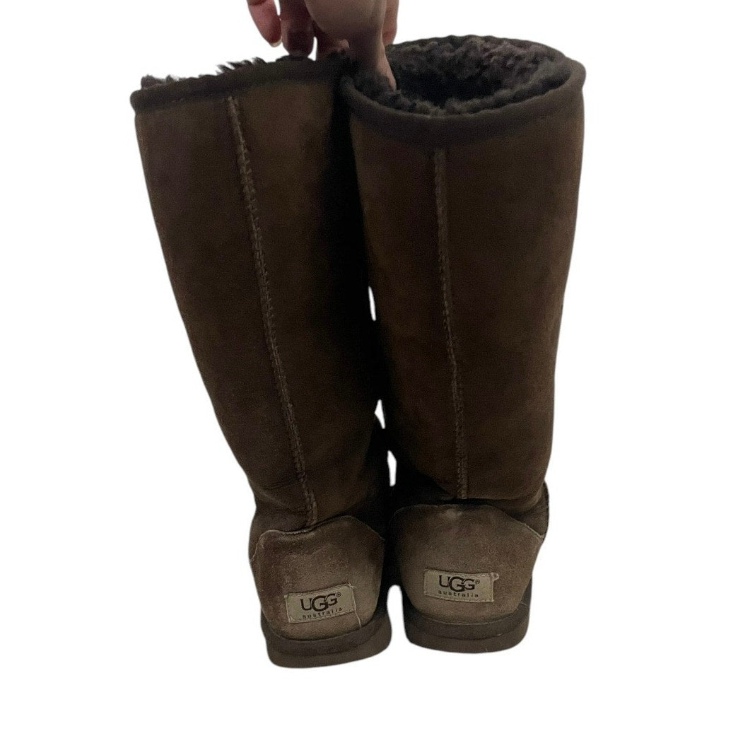 UGG Brown Fluffy Winter Boots