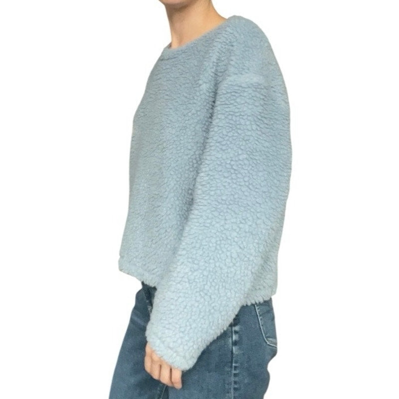 Lululemon Athletica Light Blue Fluffy Sherpa Teddy Sweatshirt