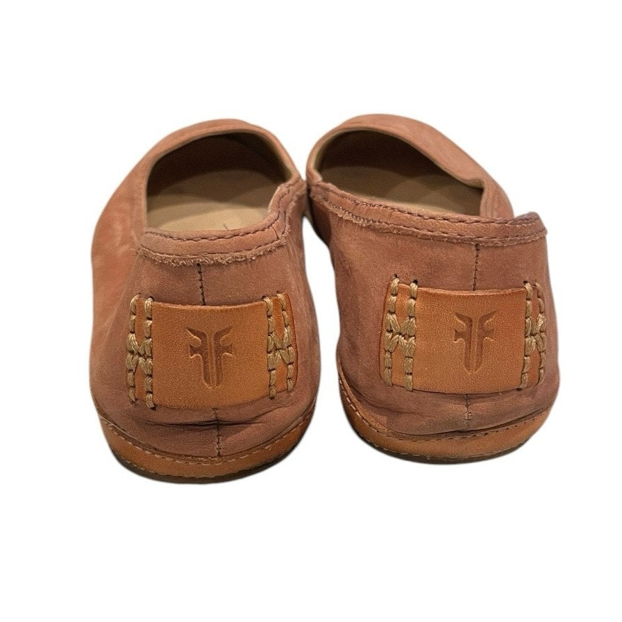 FRYE Pink Suede Slip-On Flats