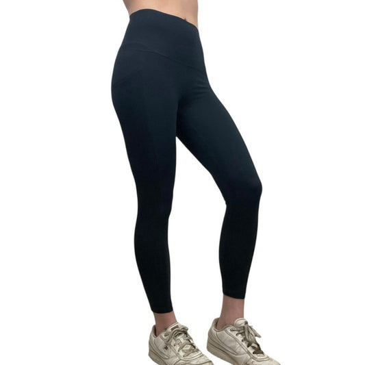 Navy Blue High Rise Active Leggings with Pockets