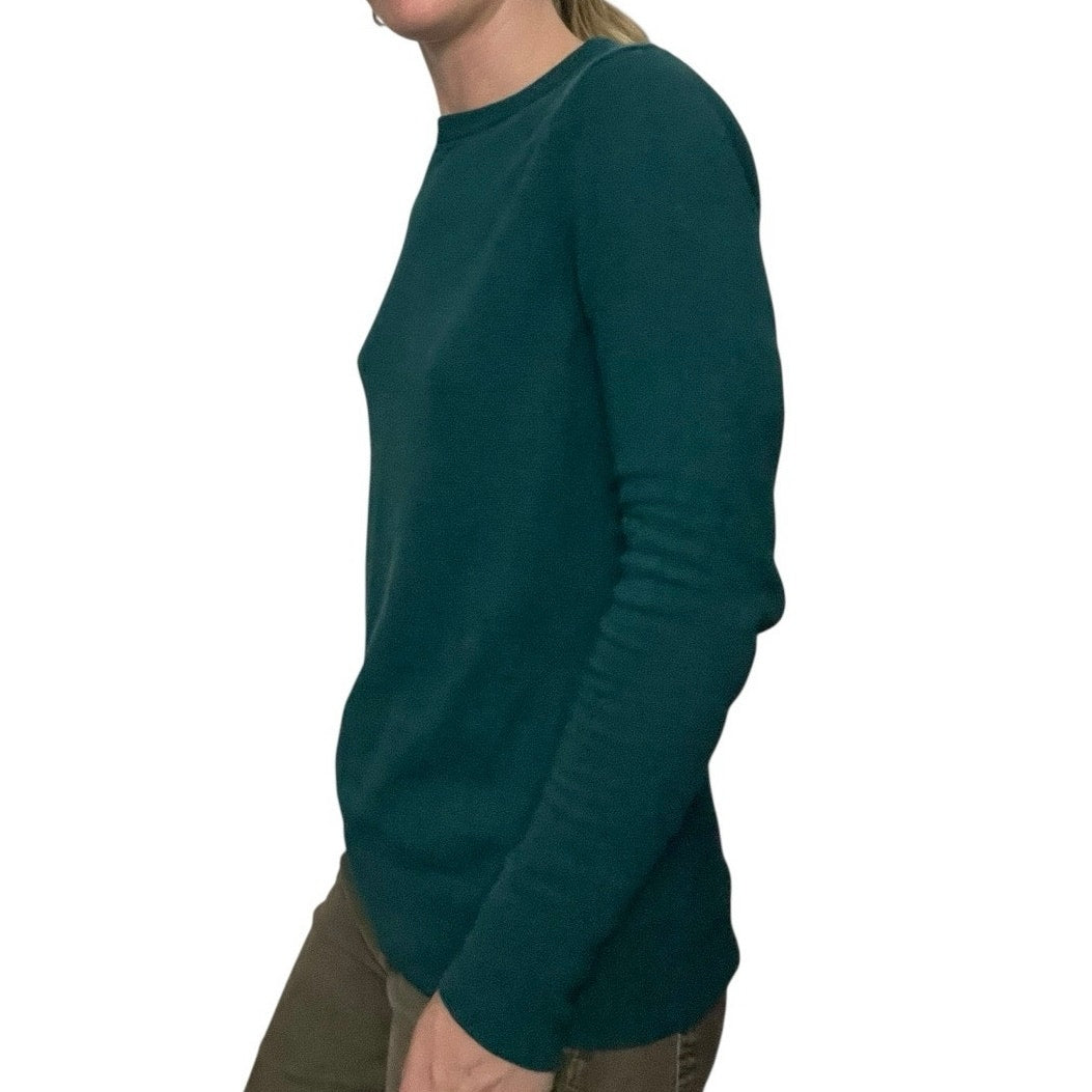 A New Day Teal Crewneck Long Sleeve Top