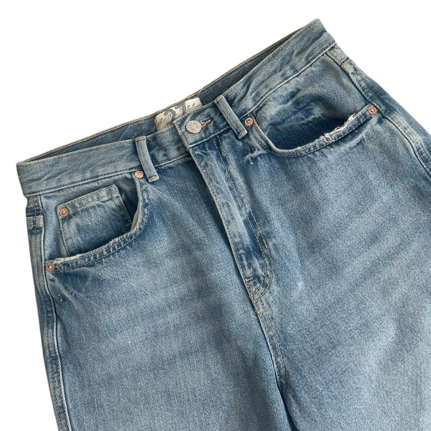 We The Free High Rise Straight Leg Jeans