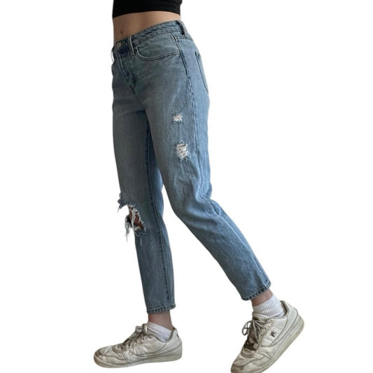 RSQ Distressed High Rise Boyfriend Jeans