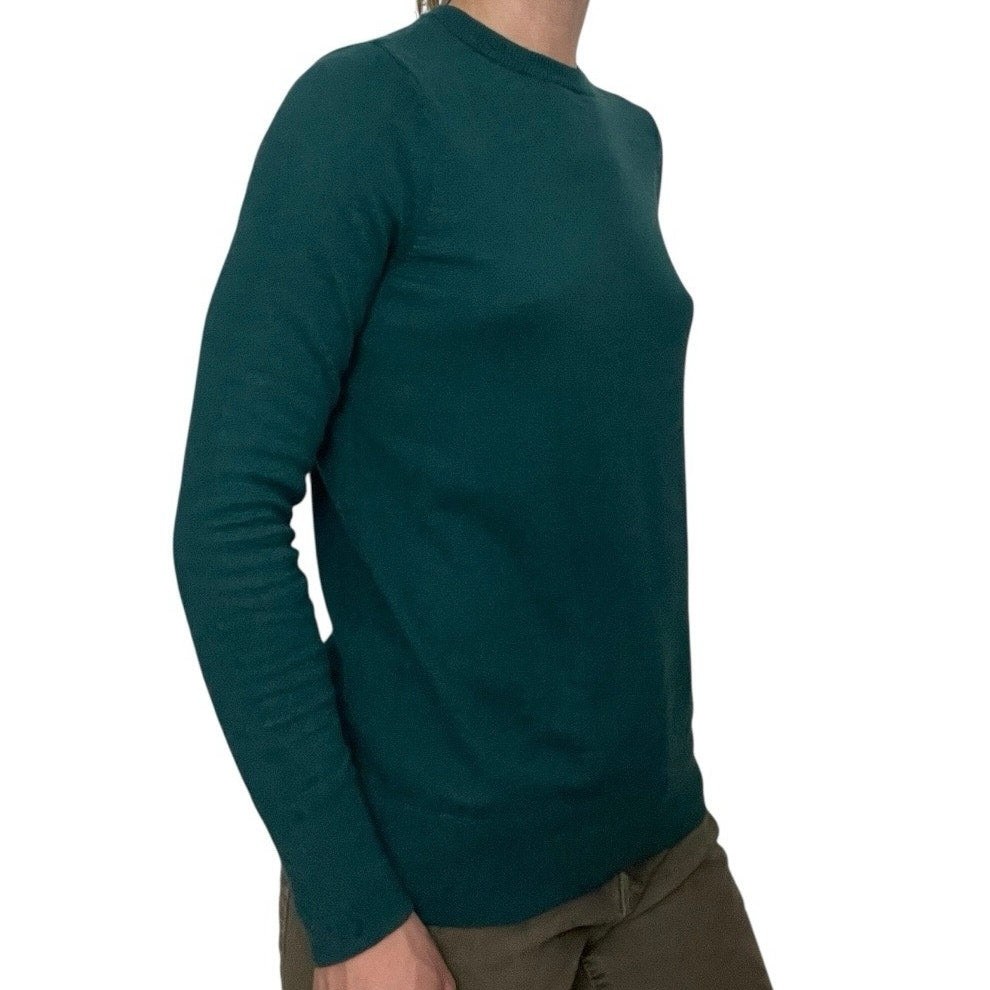 A New Day Teal Crewneck Long Sleeve Top