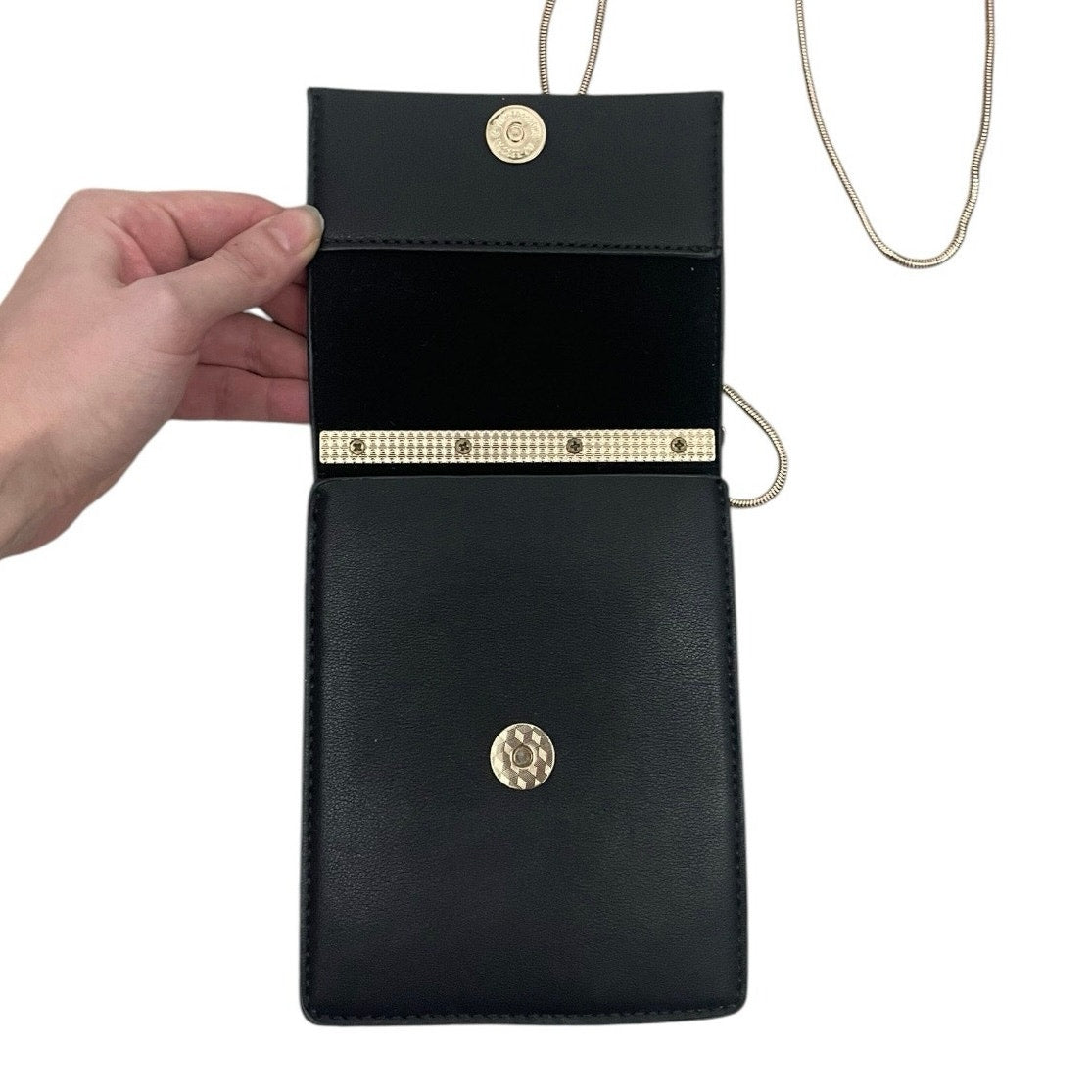 NWT Melie Bianco Ellie Black Leather Crossbody Purse