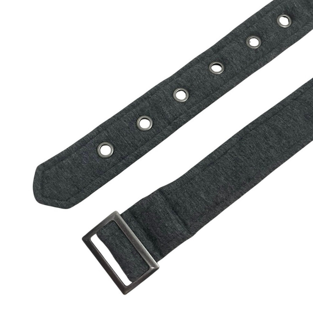 Grey Chunky Fabric Belt