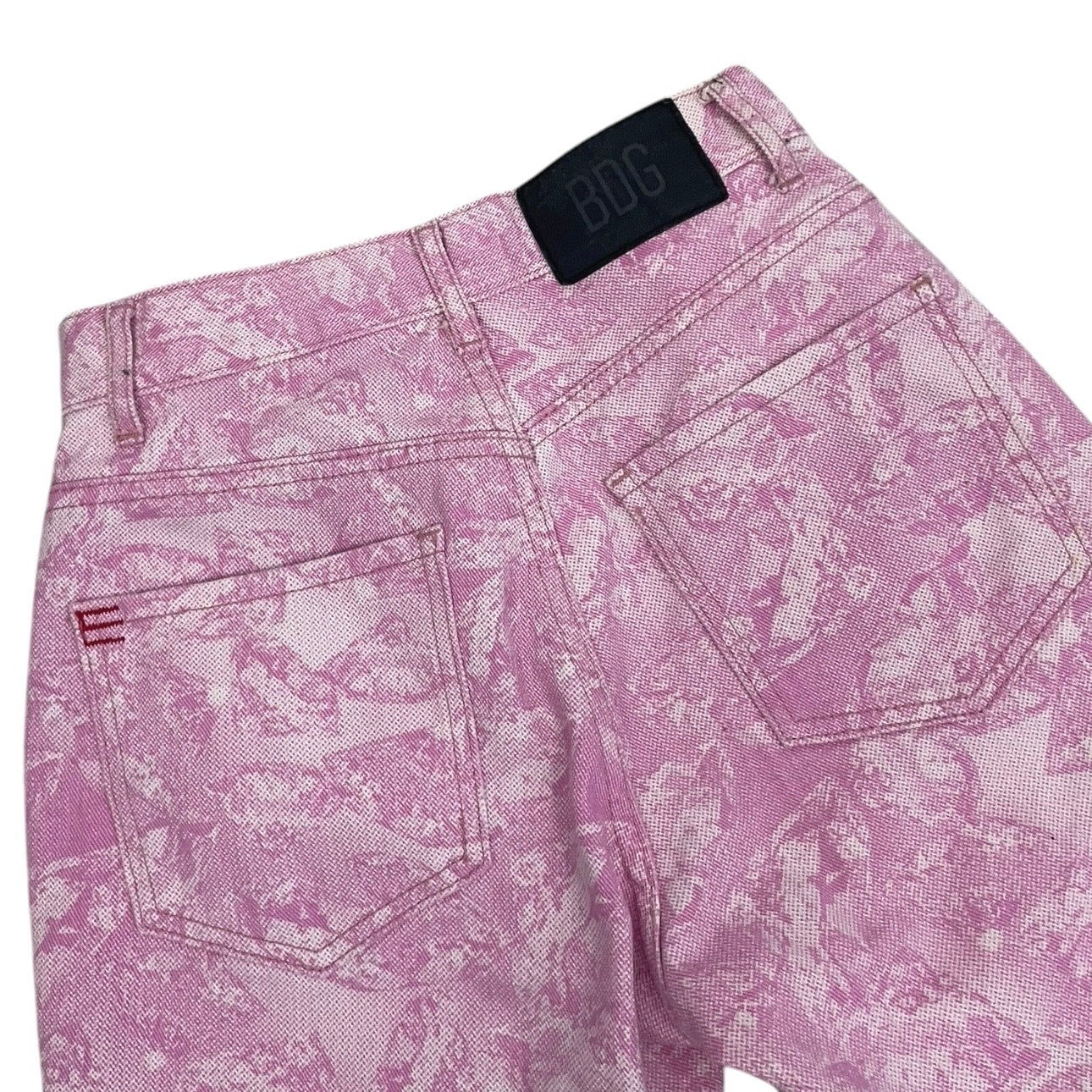 BDG Denim Pink Patterned Cowboy Jeans