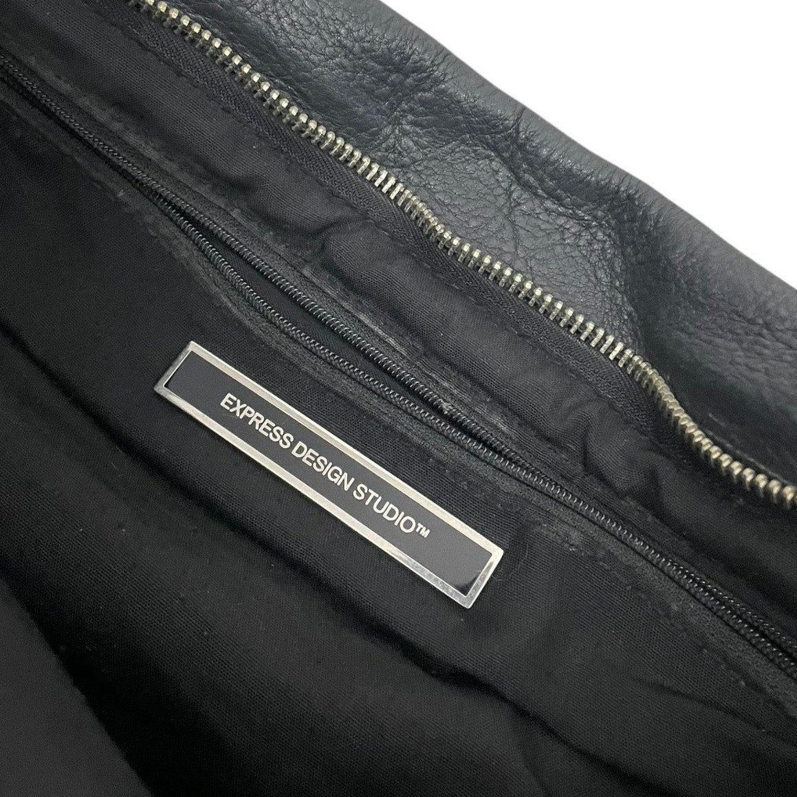 Express Design Studio Black Leather Shoulder Purse Bag