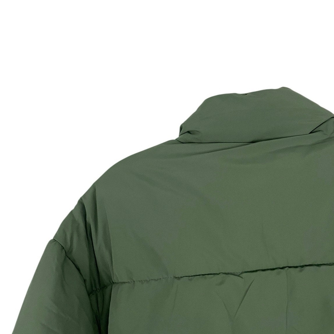Love Tree Green Cropped Zip Up Puffer Jacket