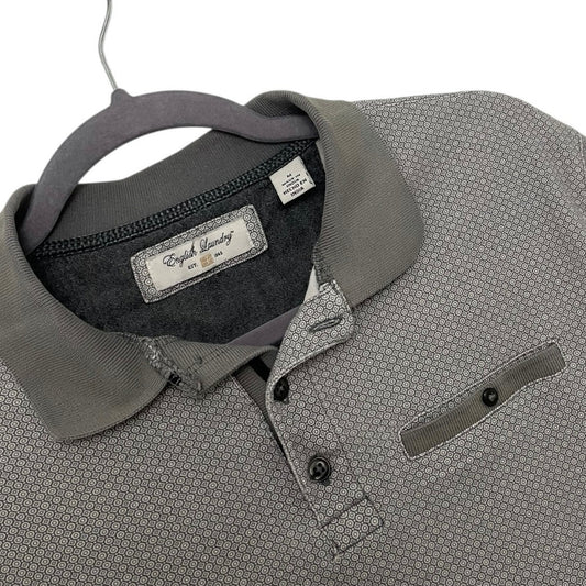 English Laundry Mens Grey Short Sleeve Polo Shirt