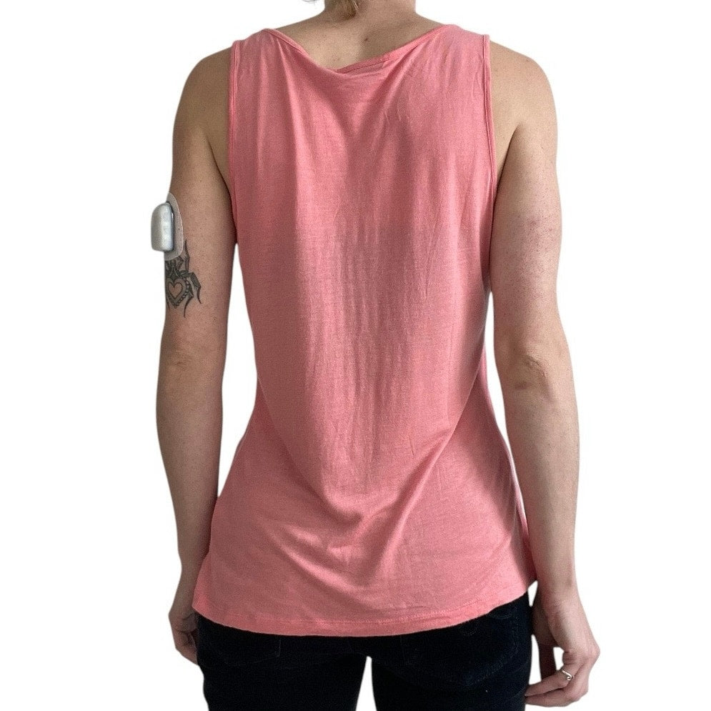 Apt. 9 Pink & Gold Sequin Beaded Tank Top