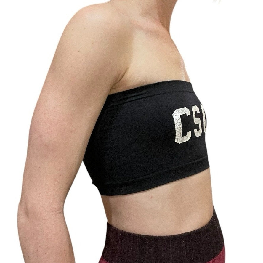 Zenana Colorado State University Black Graphic Tube Top