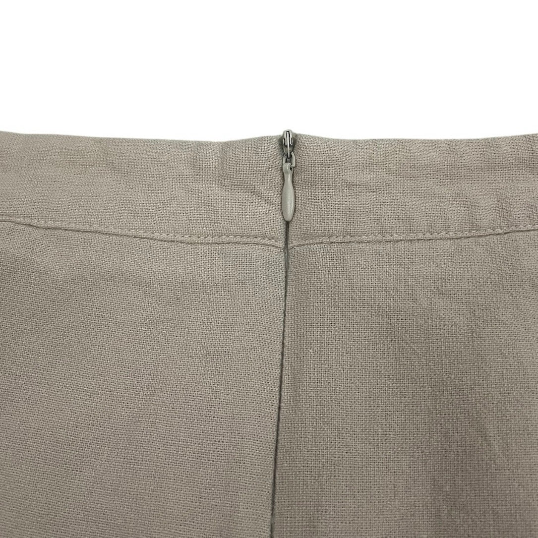 Eight Paris Beige Mini Skirt with Side Slit