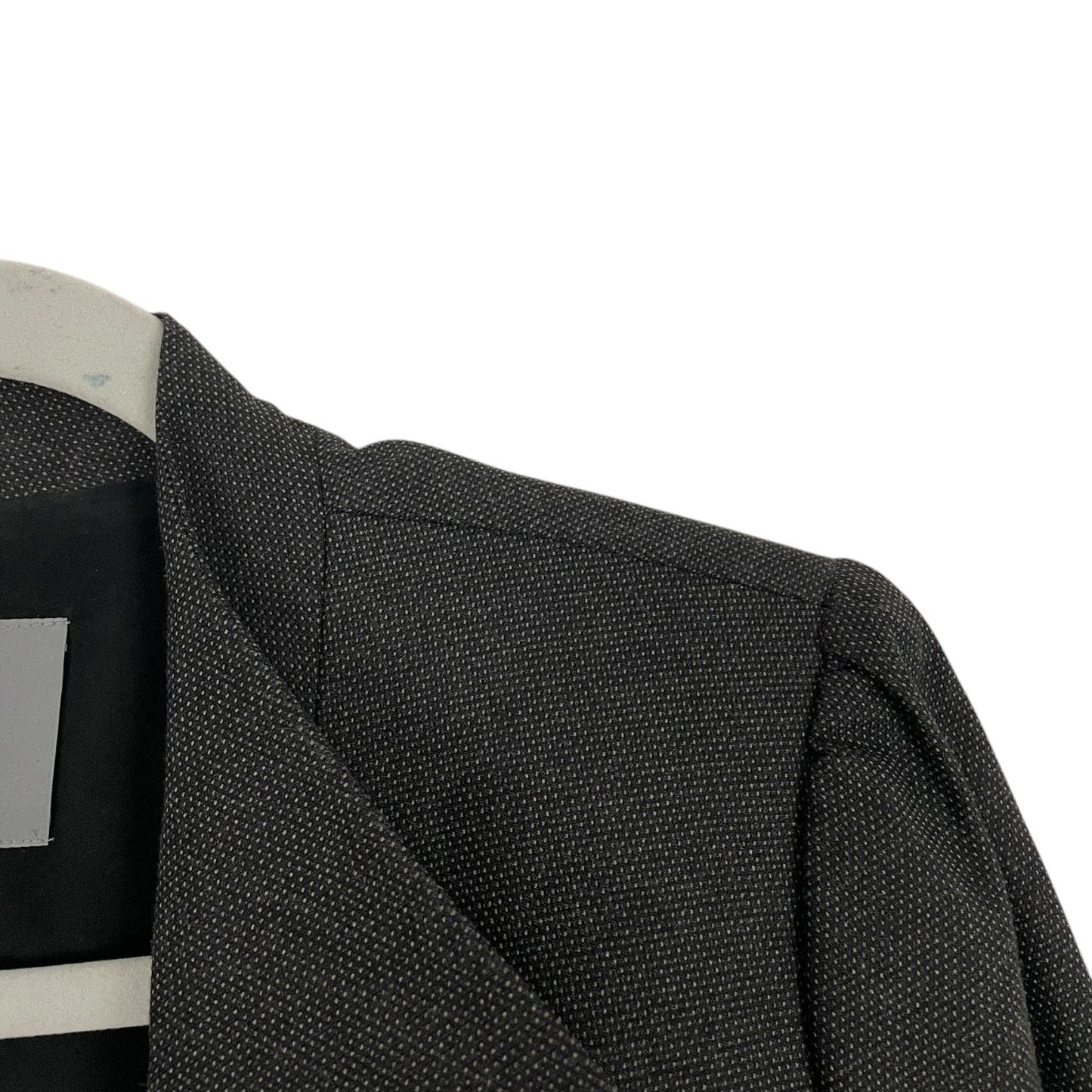 Classiques Entier Grey Double Lapel Button Down Suit Jacket