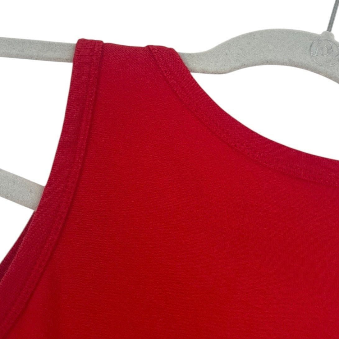 Homegirl Society Red Live to Ride Motorcycles Cropped Graphic Top