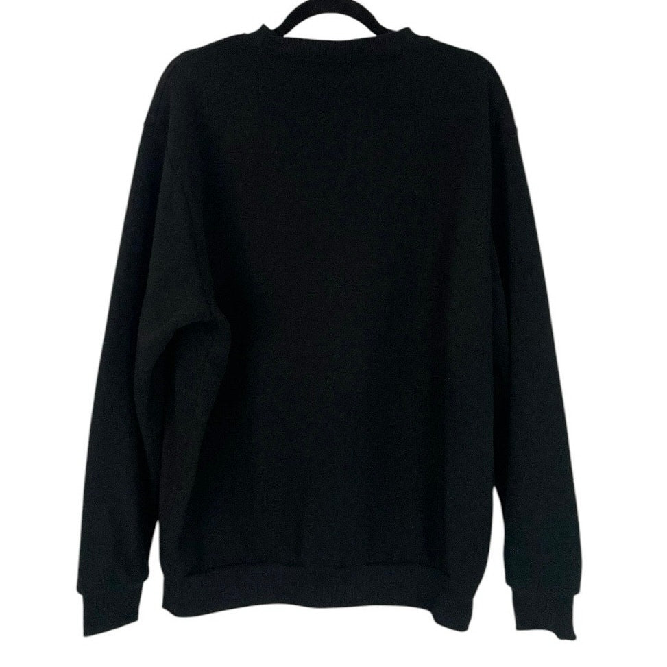 Original Deluxe Supply Mens Black Rose Crewneck Sweatshirt