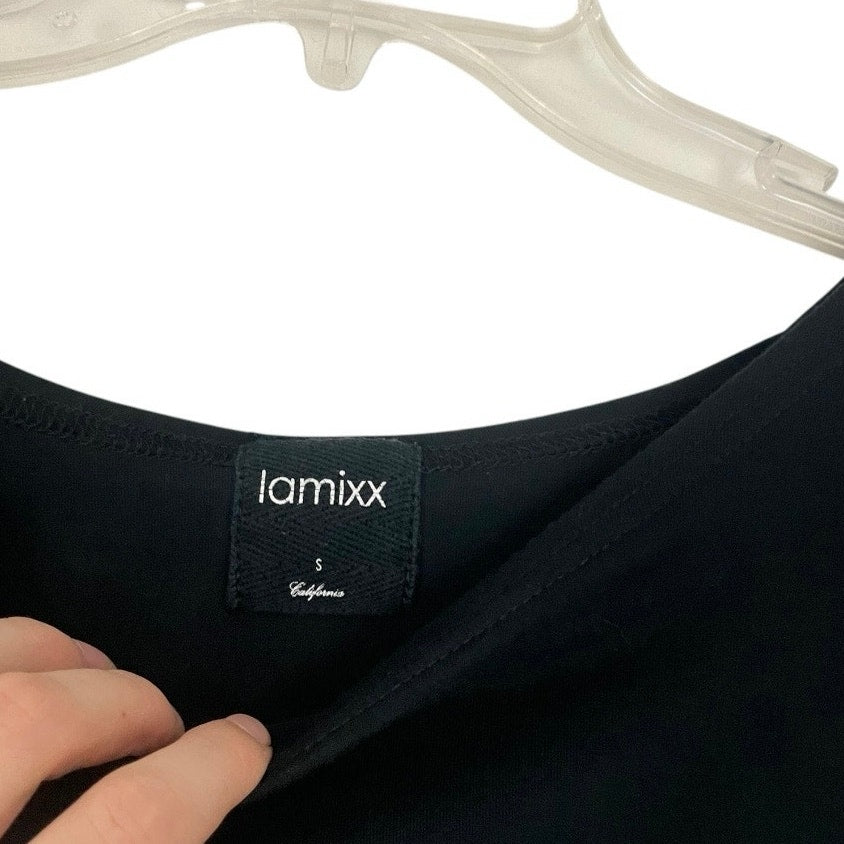 Lamixx Soft Black Long Sleeve Scoop Neck Blouse