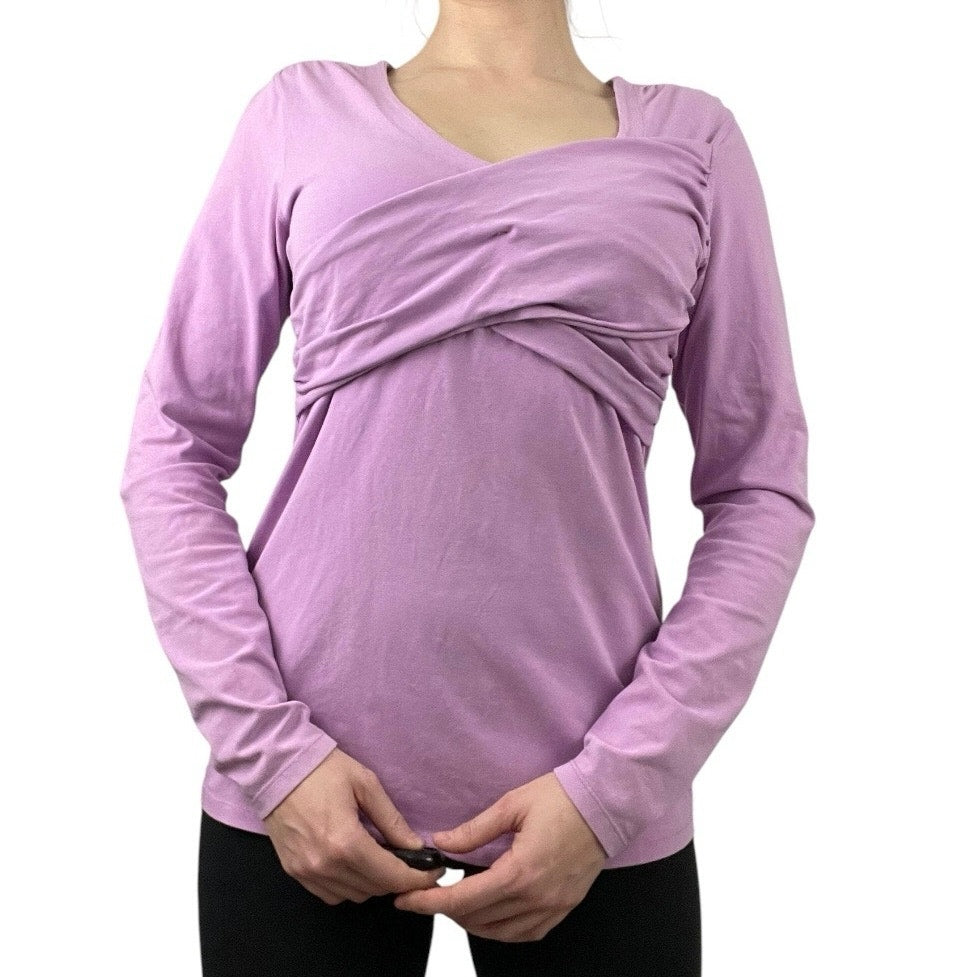 Athleta Purple Long Sleeve Active Blouse