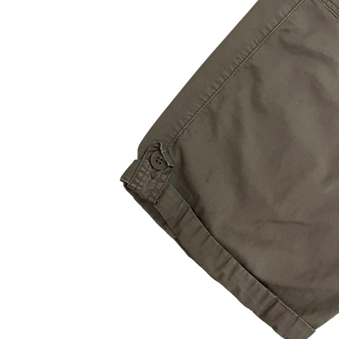 Calvin Klein Jeans Brown Midi Denim Cuffed Cargo Shorts