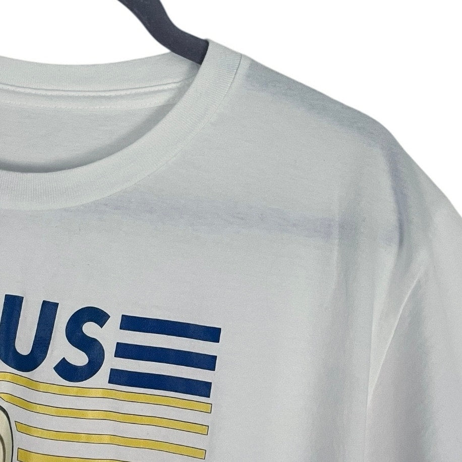 Jesus Is My Spotter Mens White Short Sleeve Graphic Tee