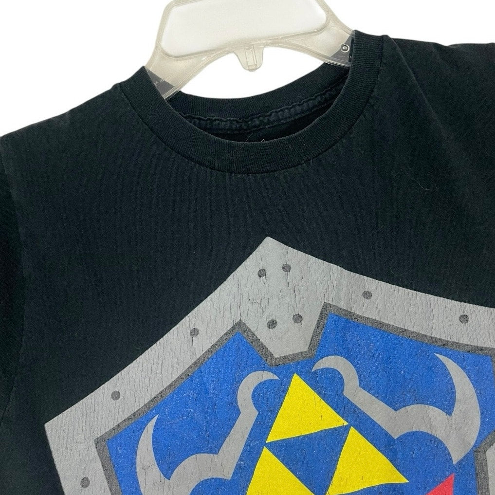 The Legend Of Zelda Black Short Sleeve Cotton Graphic Tee