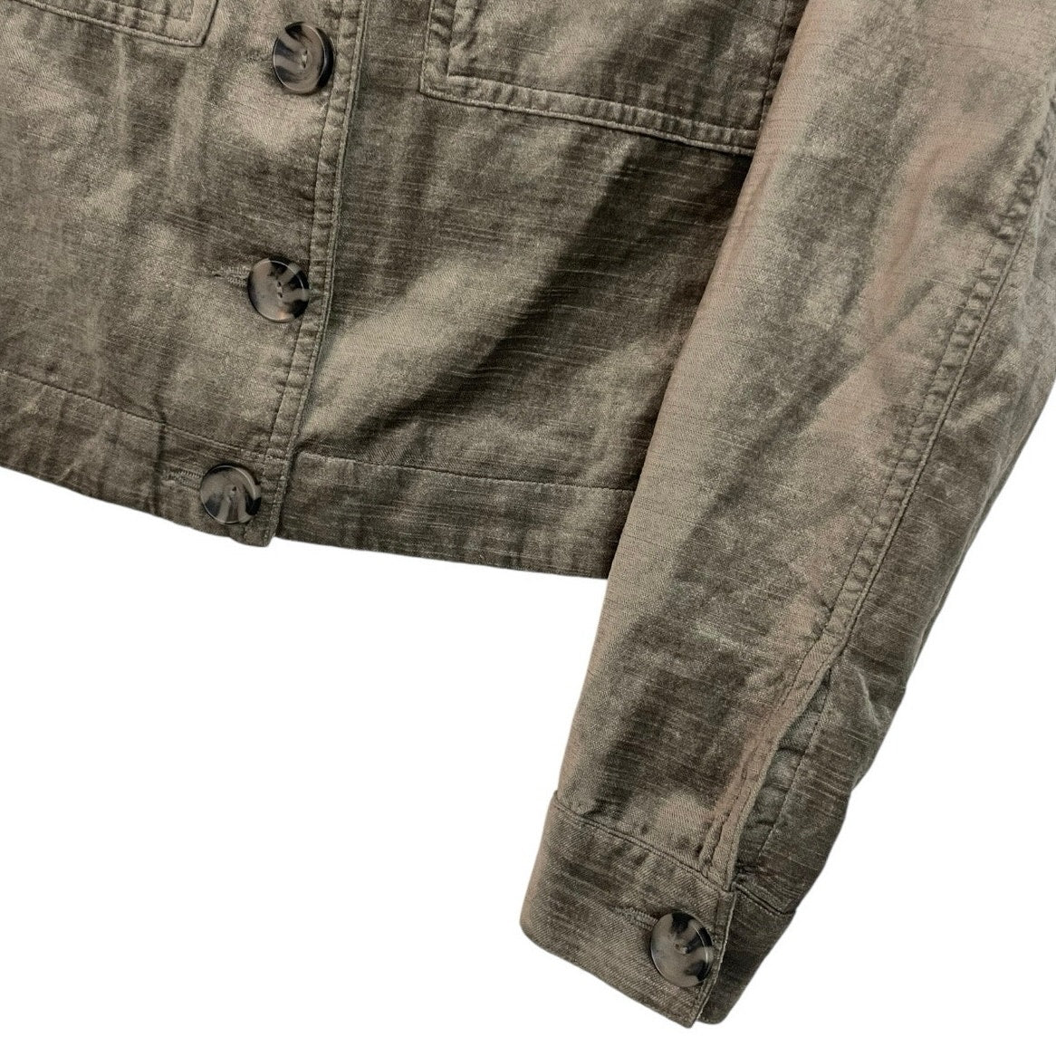 CAbi Beige Suede Button Down Jacket