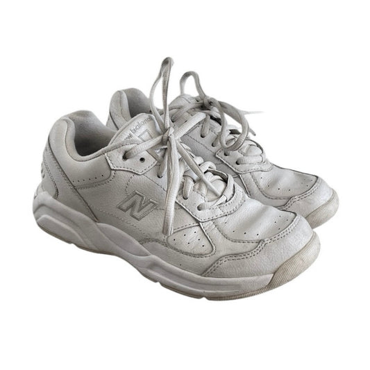 New Balance Abzorb Walking Strike Path 574 White Platform Sneakers SL-2 Fit