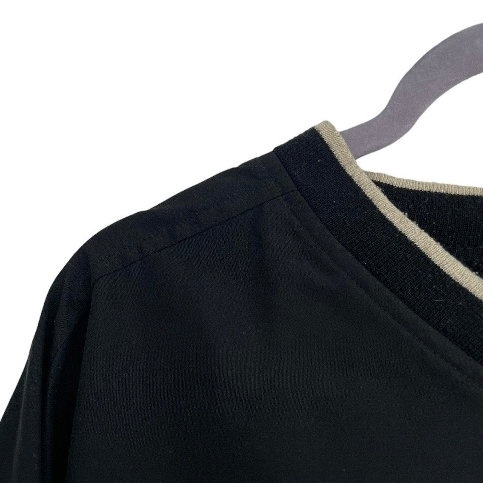 Vintage Bermuda Greens Mens Black V-Neck Pullover Golf Sweatshirt