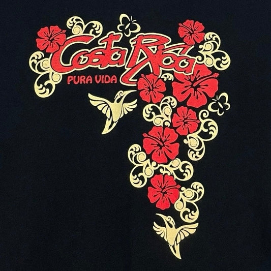 Mahilua Costa Rica Pura Vida Black Short Sleeve Graphic Tee