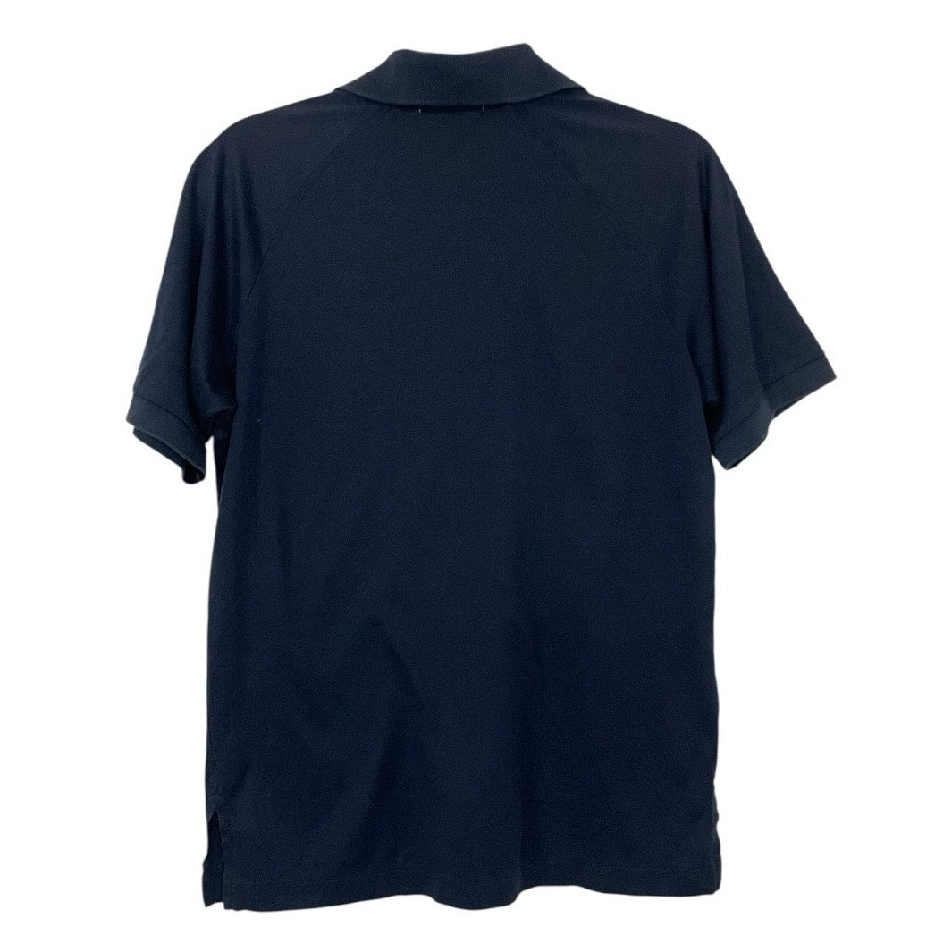 Aureus Mens Navy Blue Short Sleeve Polo Shirt
