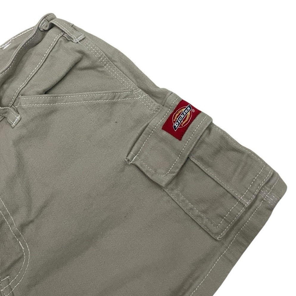 Dickies Denim Beige Cargo Mini Jean Shorts
