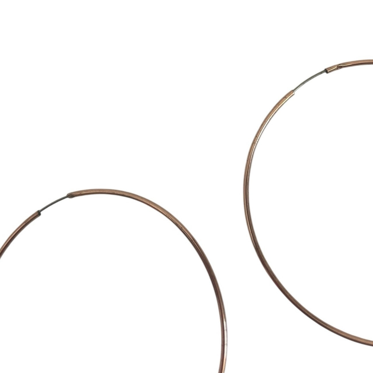 Thin Rose Gold Hoop Earrings