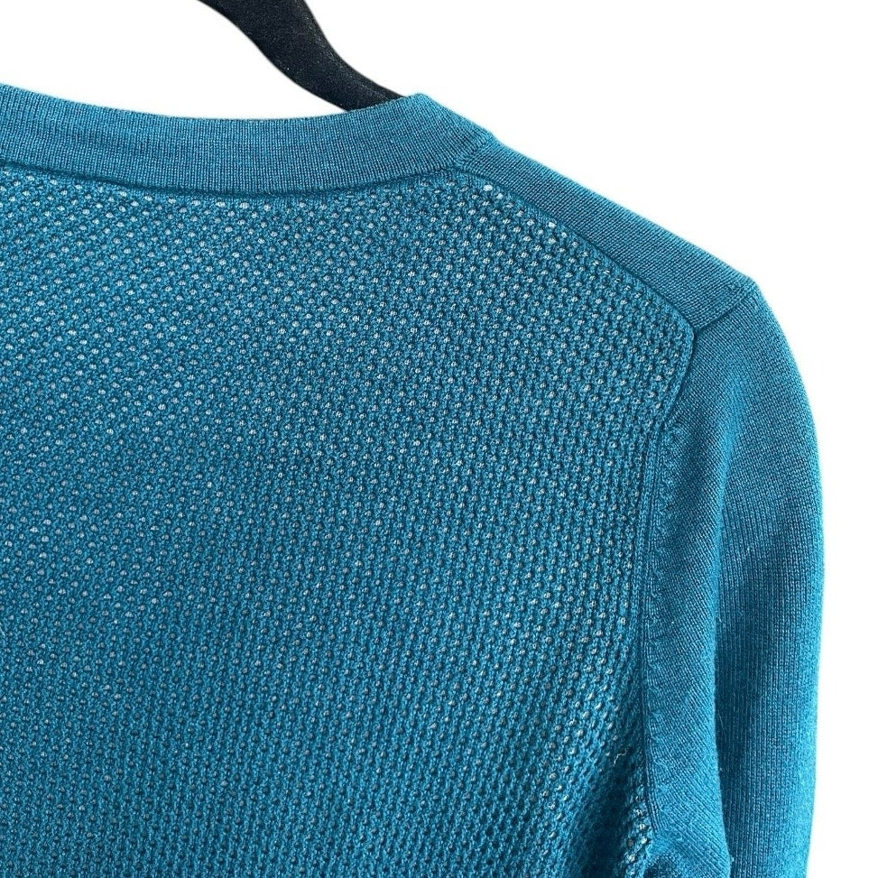 CAbi Teal Blue Button Down Cardigan Sweater