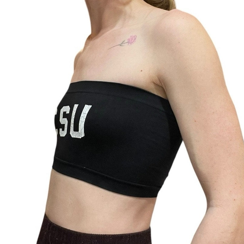 Zenana Colorado State University Black Graphic Tube Top
