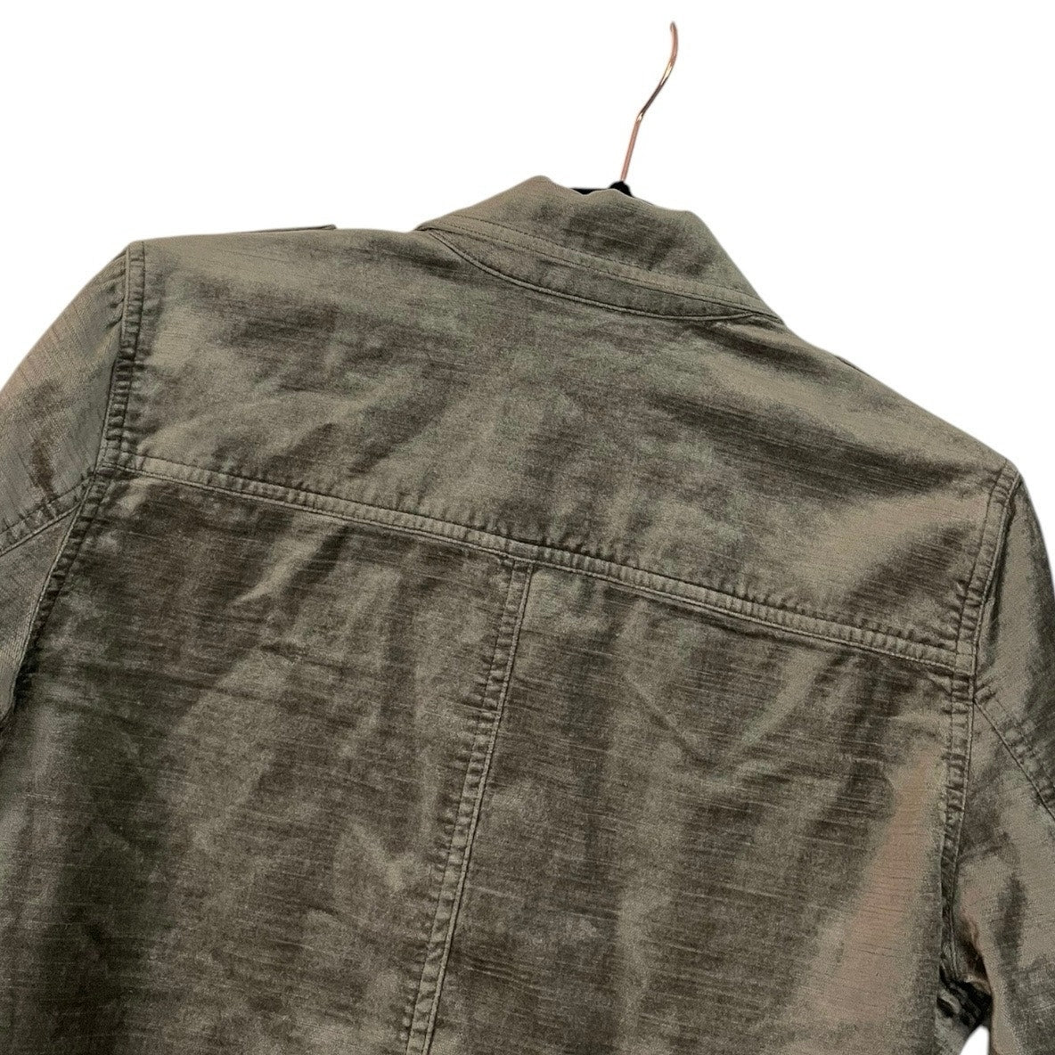 CAbi Beige Suede Button Down Jacket