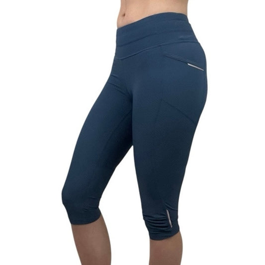 Athleta Navy Blue Capris Cropped Active Leggings