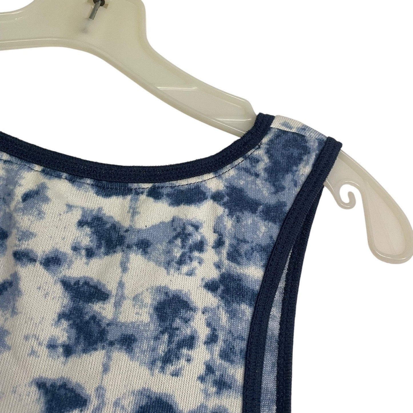 Lucky Brand Blue & White Tie Dye Tank Top