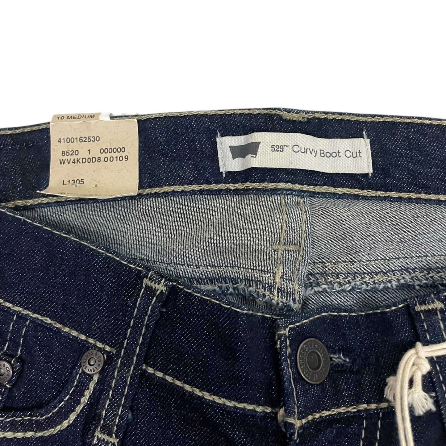 NWT Levi's 529 Curvy Boot Cut Dark Wash Jeans