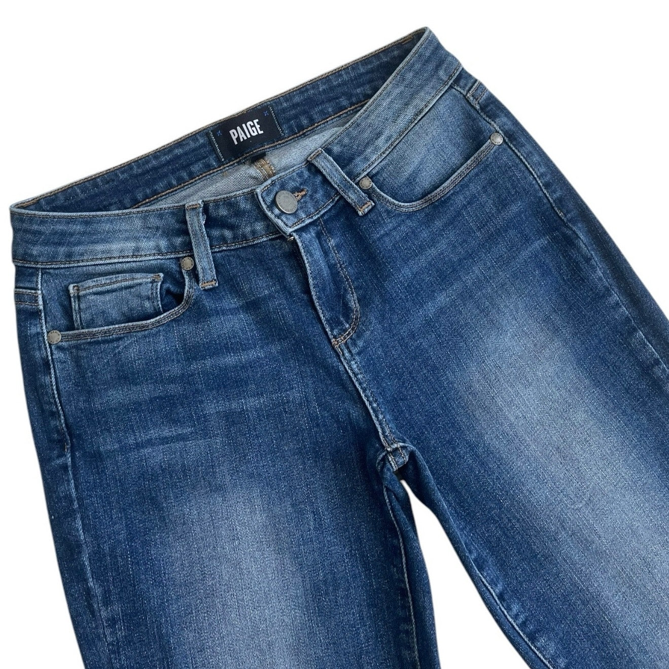 Paige Verdugo Ankle Distressed Skinny Jeans