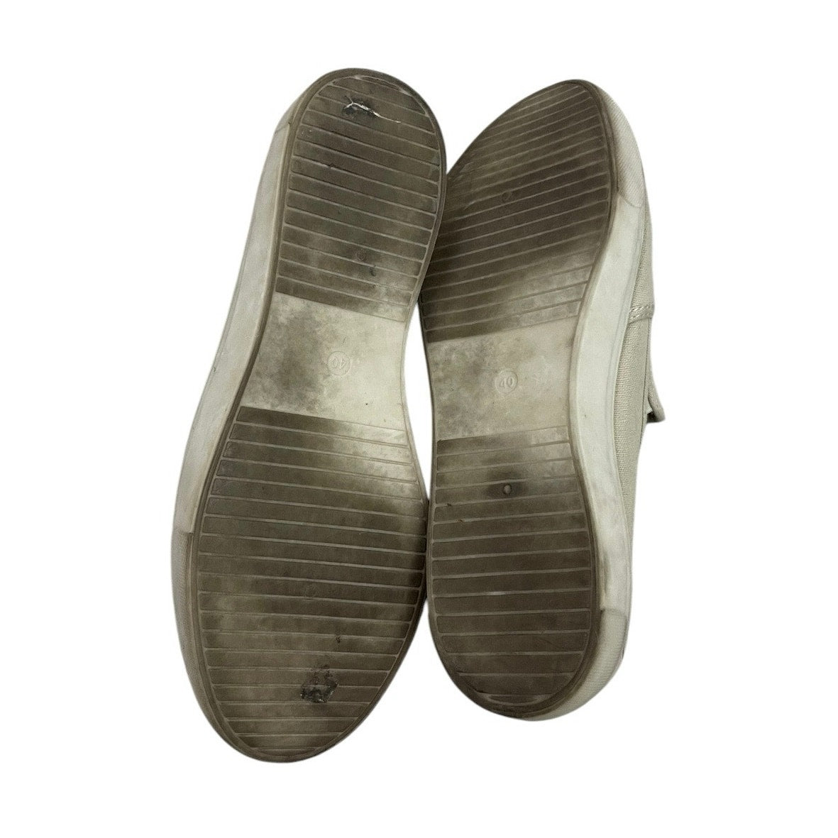 H&M Tan Canvas Slip On Sneakers