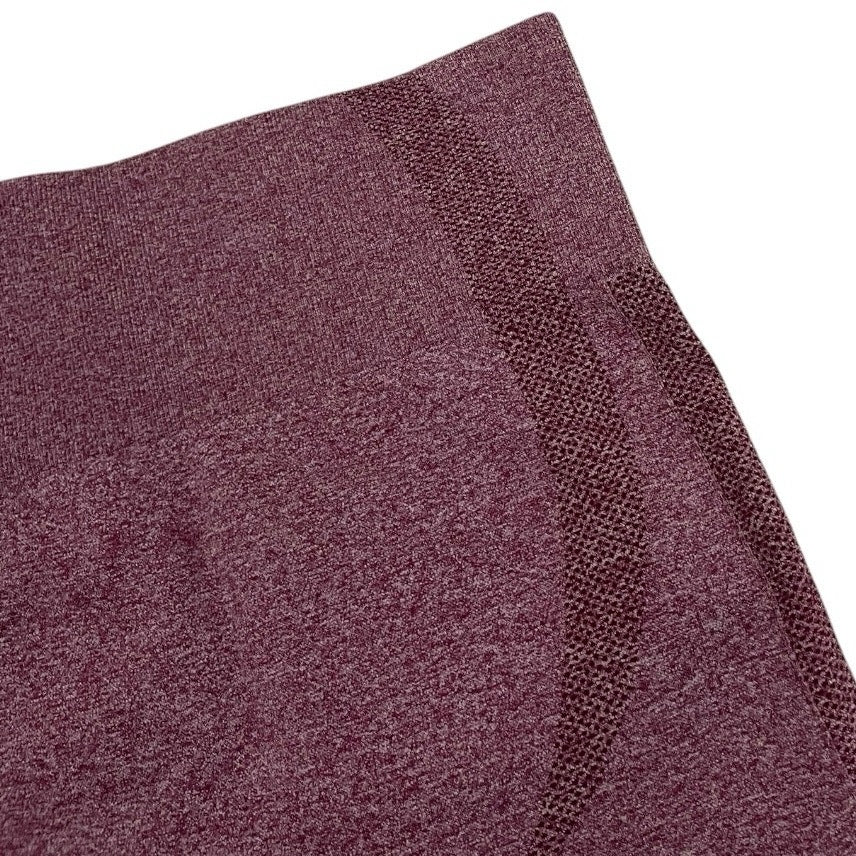 Maroon Active Spandex Mini Butt Sculpting Shorts