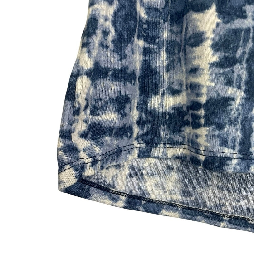 Lucky Brand Blue & White Tie Dye Tank Top