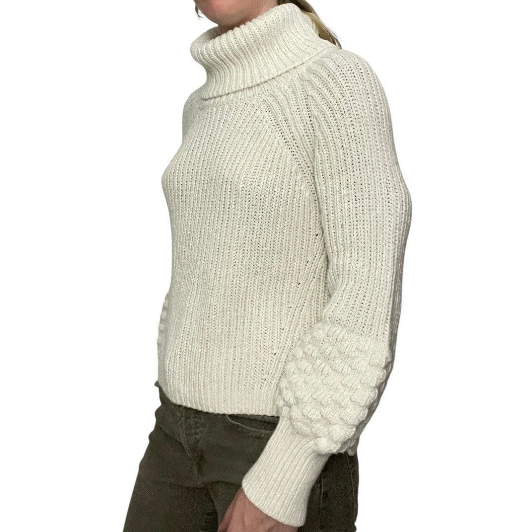 Melrose and Market White Knit Turtleneck Sweater