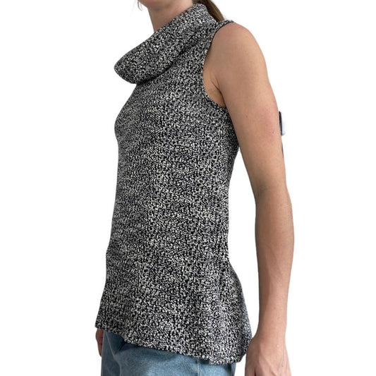 Dolan Left Coast Collection Grey Knit Cowl Neck Sleeveless Sweater
