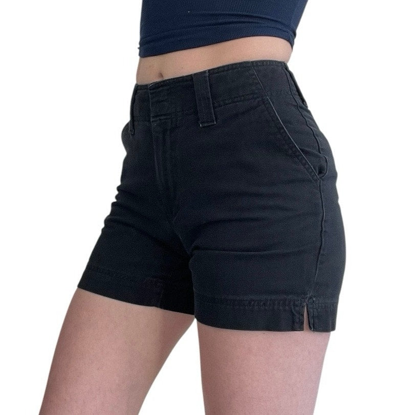 Dockers Women Black Elite Favorite Fit Midi Denim Jean Shorts