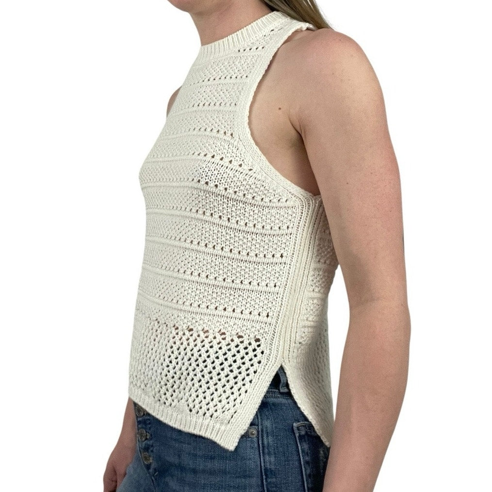 SO White Knit Tank Top