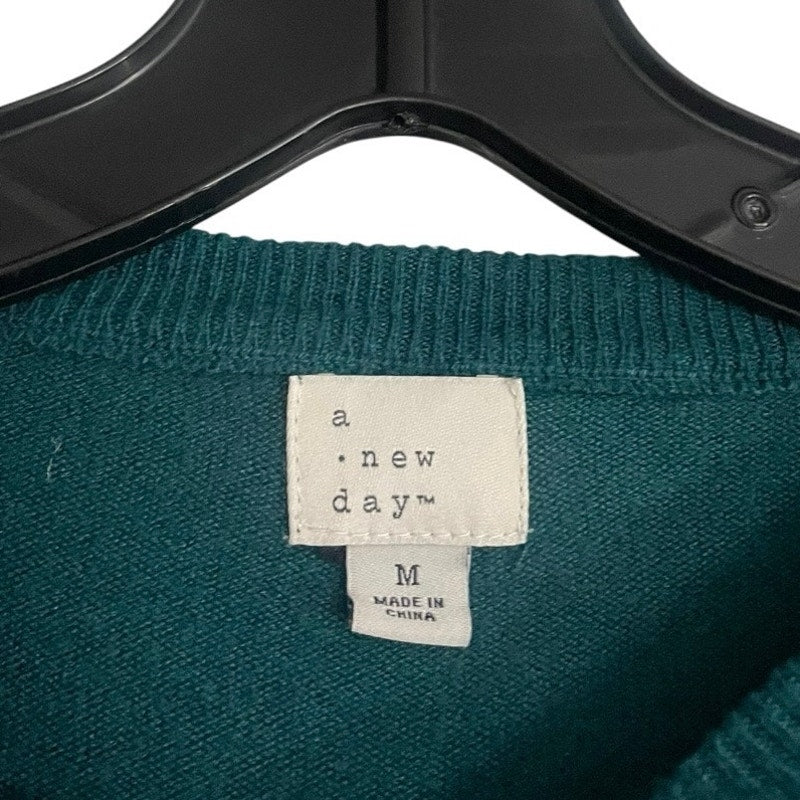 A New Day Teal Crewneck Long Sleeve Top