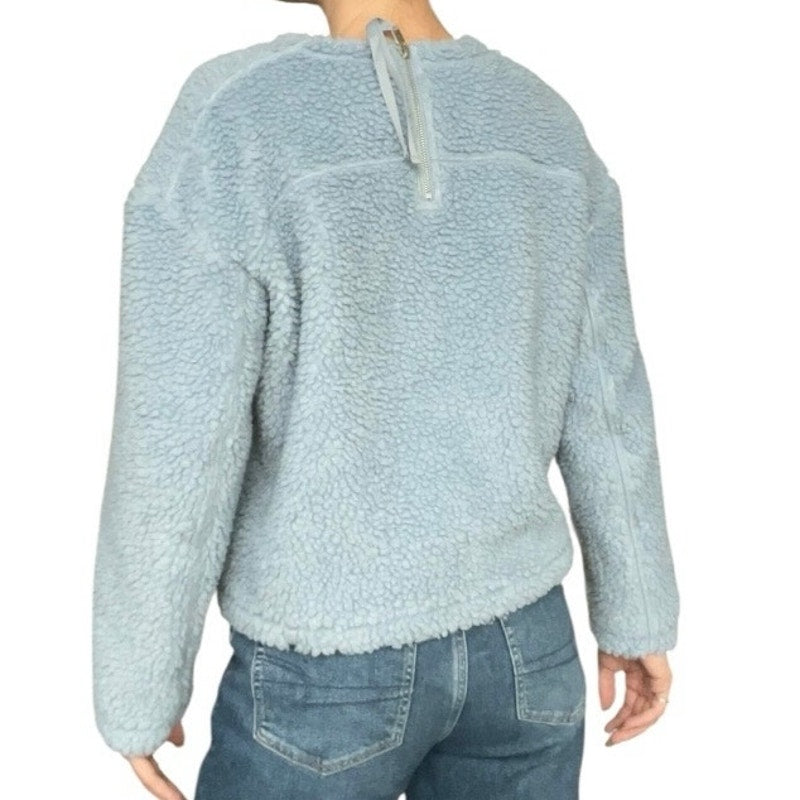 Lululemon Athletica Light Blue Fluffy Sherpa Teddy Sweatshirt