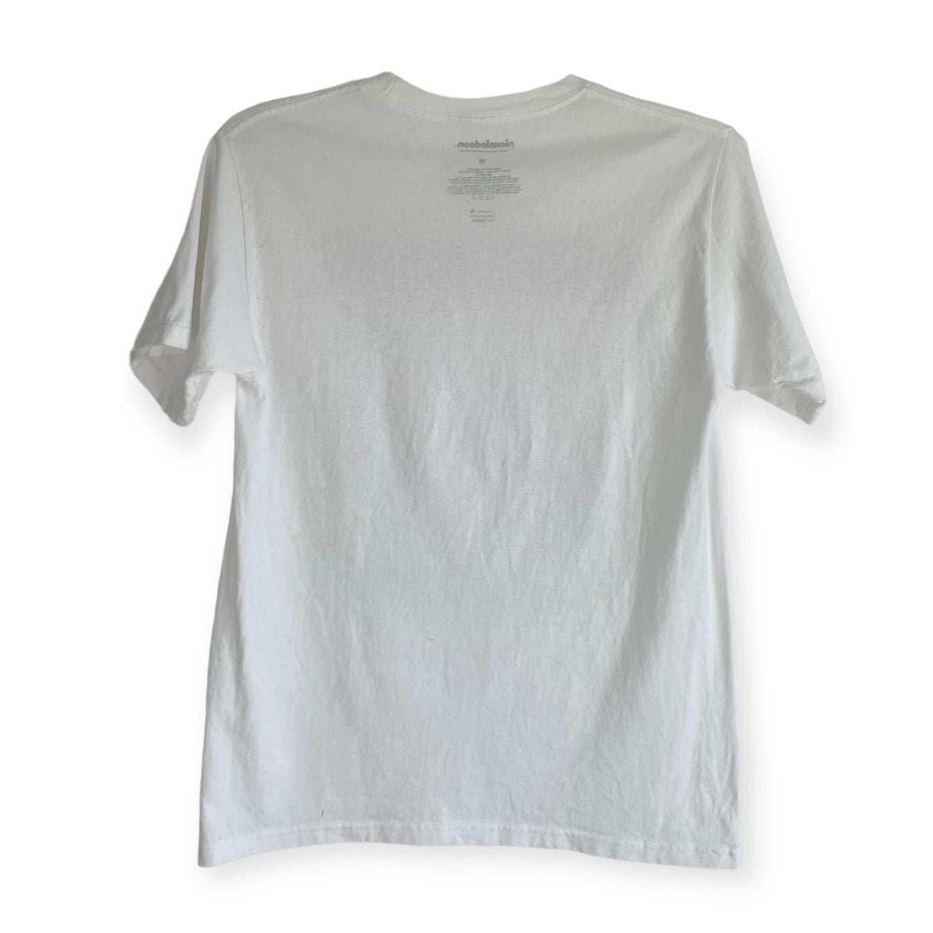 Nickelodeon Authentic White Iconic Characters Short Sleeve Graphic Tee
